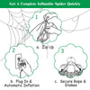 Lucktree 6 Ft Halloween Inflatable Spider, Spider with LED Lights Outdoor Indoor Halloween Decorations