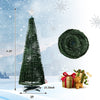 Lucktree 6 FT Pop Up Christmas Tree, Pre-Lit Collapsible Xmas Tree with 282 RGB LED Lights