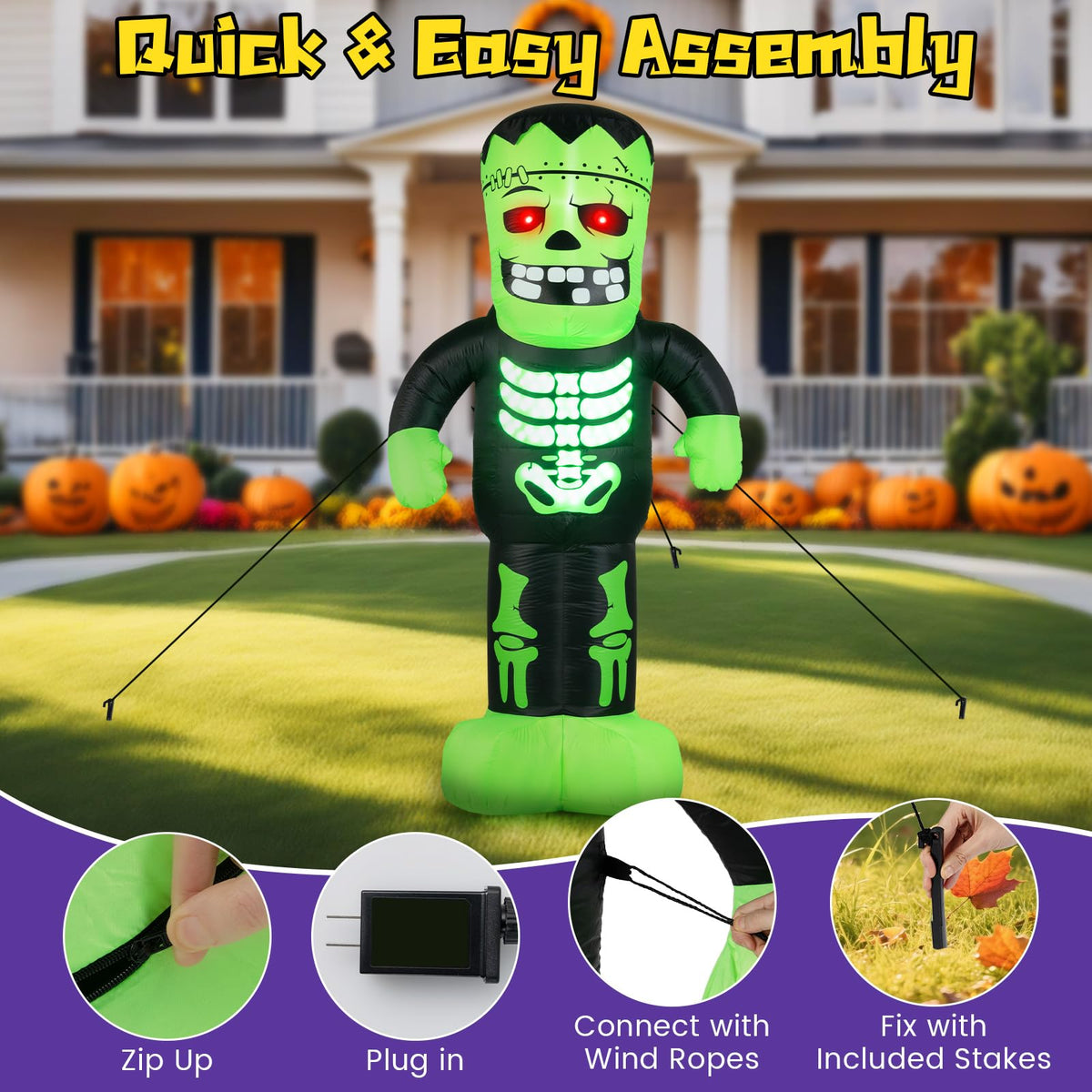 Lucktree 8.4 Ft Tall Halloween Inflatable Decoration