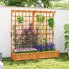 Lucktree Large Raised Garden Bed with Trellis and Roof