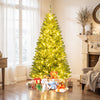 Lucktree 6FT | 7FT | 8FT Pre-Lit Remote Control Artificial Christmas Tree with Warm White LED Lights