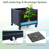 Lucktree Raised Garden Bed with Tomato Cages, Obelisk & Bird Top