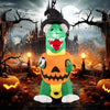 Lucktree 6 FT Inflatable Pumpkin Dinosaur, Blow up Yard Decoration with Built-in LED Lights & Witch Hat