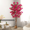 Lucktree 6 FT Bougainvillea Artificial Tree Artificial Plants for Indoor Decor