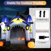 9FT/270 CM Halloween Inflatable Archway with LED Lights