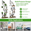 Lucktree 6 Tier Metal Plant Stand Indoor, 61" Half Moon Plant Shelf