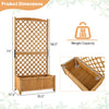 Planter Raised Bed with Trellis - Lucktree