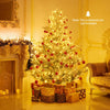 Lucktree 6FT / 7FT / 8FT Pre-Lit Snow Flocked Christmas Tree | Holiday Home Office Decoration