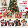 Lucktree 8ft Pre-Lit Christmas Tree, Artificial Hinged Xmas Tree with 400 Warm White LED Lights
