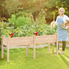 73" L x 23" W x 30" H Raised Garden Bed with Drain Hole