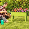 Lucktree Raised Garden Bed, Metal Planter Box with Legs, Drain Hole, Outdoor Indoor Elevated Garden Box