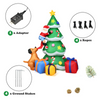Lucktree 7 Ft Inflatable Christmas Tree with Santa Claus Dog & Gift Boxes