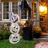 Lucktree 3.4 Ft Halloween Decorations, Light up Stacked Pumpkins with 150 LED Lights