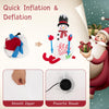 Lucktree 6 FT Lighted Christmas Inflatable Skiing Snowman