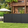 Lucktree Air Conditioner Fence 2 Panels - 48''W x 48''H Outdoor Privacy Screen with Upgraded Metal Stakes