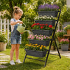Lucktree 5-Tier Vertical Garden Planter Set 1/2 Raised Garden Bed w/Drainage