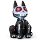 Lucktree 4 FT Day of the Dead Inflatable Skull Black Cat with LED Lights