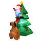 Lucktree 6 FT Inflatable Christmas Tree with Santa Claus & Dog