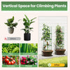 Lucktree 2 in 1 Round Trellis for Climbing Flower Vegetable Fruit