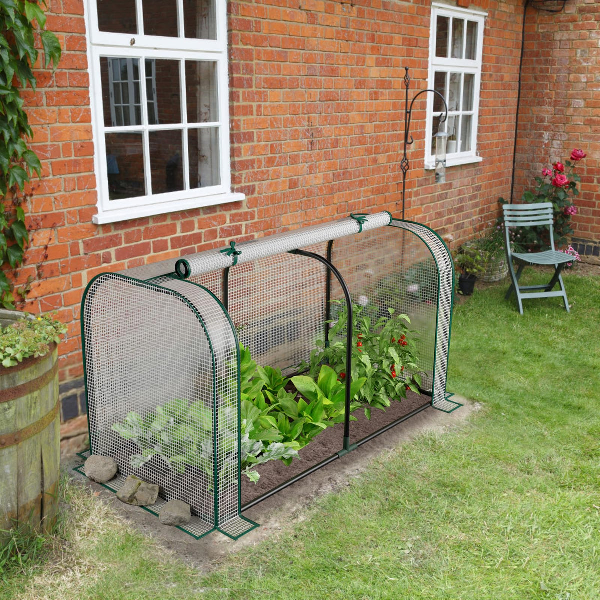 Lucktree Raised Garden Bed with Cover