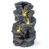 Lucktree 5-Tier Water Fountain Outdoor for Patio