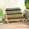 Lucktree 3-Tier Vertical Raised Garden Bed Wood Elevated Planter Box with Legs