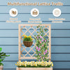 Lucktree Raised Garden Bed with Trellis (1/2)