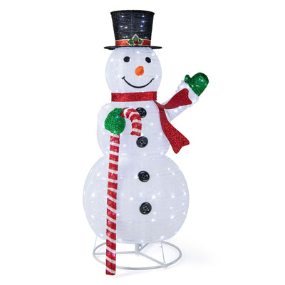 Lucktree 5 FT Pop-up Lighted Christmas Snowman