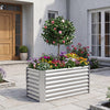 Lucktree 4 x 2 x 2 FT Galvanized Raised Garden Bed (1/2)