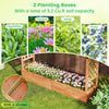 Lucktree Raised Garden Bed with Trellis and Hanging Roof