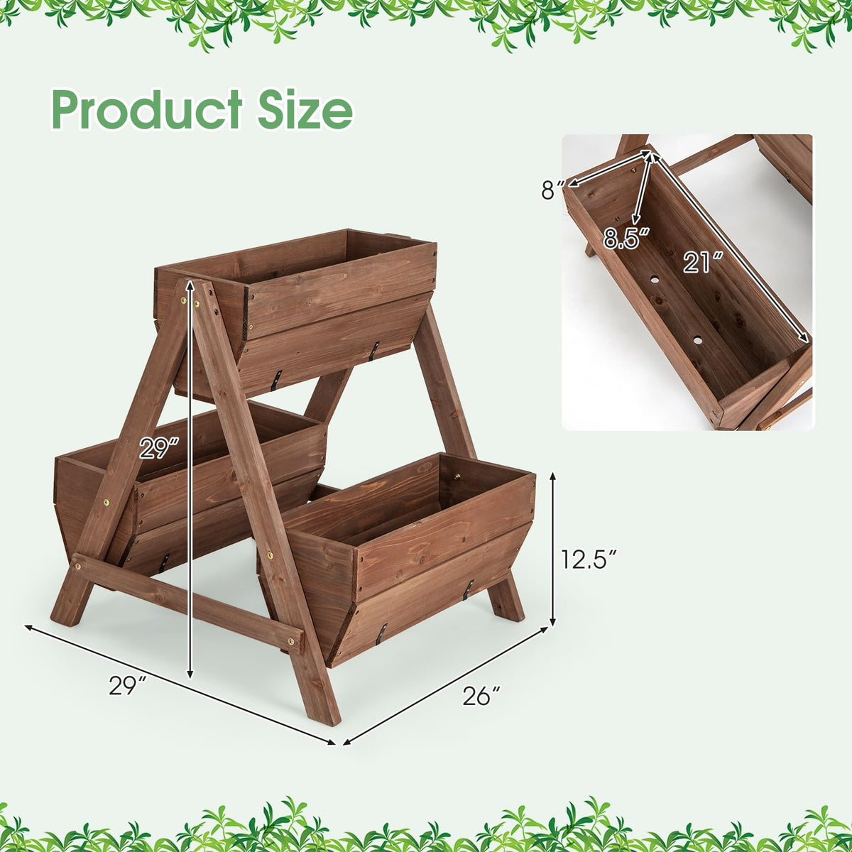 Lucktree Vertical Raised Garden Bed