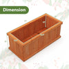Lucktree Raised Garden Bed | 31”x14”x12” Wooden Planter Box with 4 Drainage Holes (1/2)