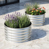 Lucktree 2 Pack Round Galvanized Raised Garden Bed Kit (2x2x1 FT)