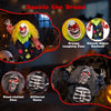 Lucktree 2 Pack Halloween Animated Tabletop Clown & Grim Reaper Decorations