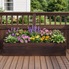 Lucktree 45" x 23" Fir Wood Raised Garden Bed (1/2)