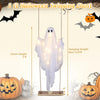 5 FT Halloween Hanging Swing Ghost Decoration with LED Lights