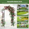 Lucktree Garden Arch Trellis 67''W x 83''H Metal Arbor