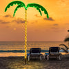 Lucktree 7.5 FT Lighted Palm Tree, Tropical Christmas Tree with 332 LED Lights