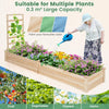 Lucktree Raised Garden Bed with Trellis, 93" L x 25" W x 40" H