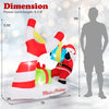 Lucktree 7 FT Christmas Inflatable Santa Outdoor Decoration