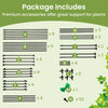 Lucktree Outdoor Grape Vine Trellis for Climbing Plants 79" x 59" x 78" Large Garden Arch