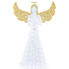 Lucktree 5 FT Christmas Pre-Lit Angel, Yard Lighted-up Festive Angel w/Halo