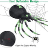 Lucktree 6 Ft Halloween Inflatable Spider, Spider with LED Lights Outdoor Indoor Halloween Decorations