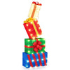 Lucktree Christmas Lighted Gift Boxes Set of 4 | Light Up Present Boxes with Colorful Bows