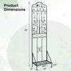 Lucktree Metal Garden Trellis for Climbing Plants