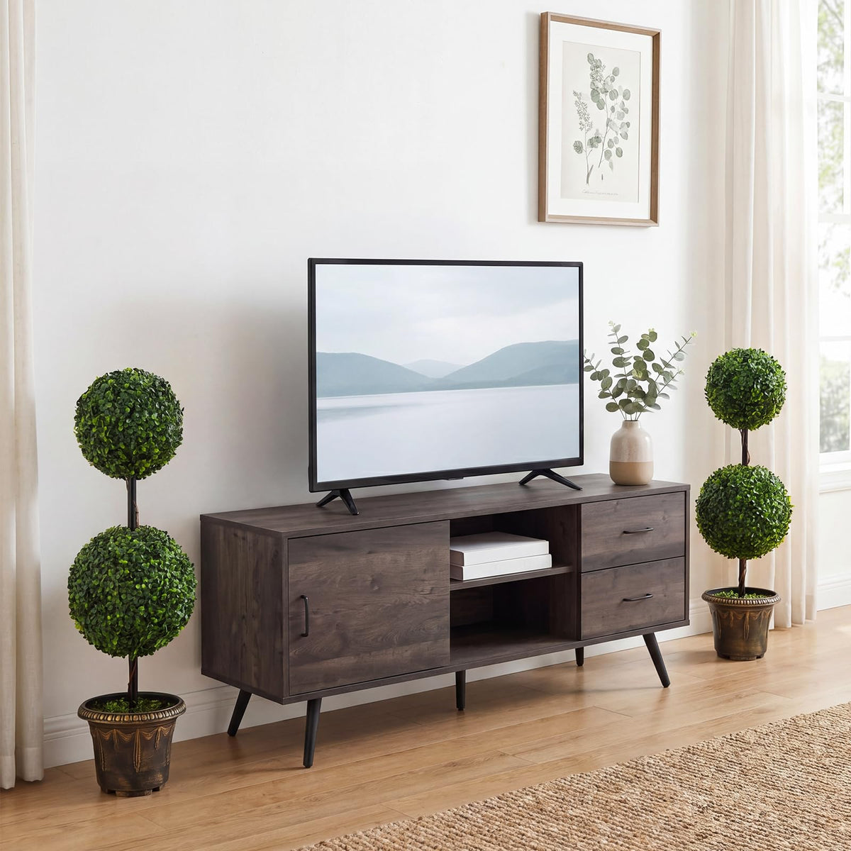 Lucktree 3 FT Artificial Boxwood Topiary Tree(1/2)