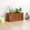 Lucktree Slat Style Planter Box Wood Raised Garden Bed for Growing Vegetables Flowers Herbs