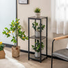 Lucktree 3 Tier Tall Plant Stand Indoor, 36 Inch Corner Plant Holder with Metal Frame