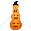 Lucktree 8 FT Halloween Inflatable Pumpkin, 4 Pumpkins Stack Halloween Decorations