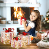 Lighted Gift Boxes Christmas Decoration, Set of 3 White Present Ornament Boxes with 60 LED Lights - LucktreeUS